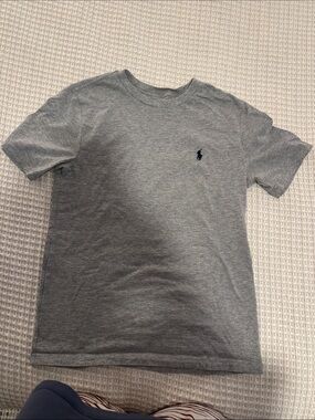 Boys Polo by Ralph Lauren Boys' Gray Short-Sleeve Crewneck Tee